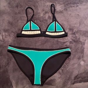 Triangl bikini green